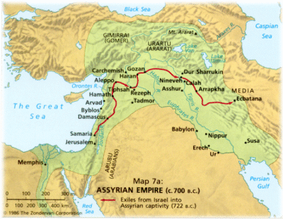 map of assyria