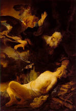 Abraham sacraficing Isaac